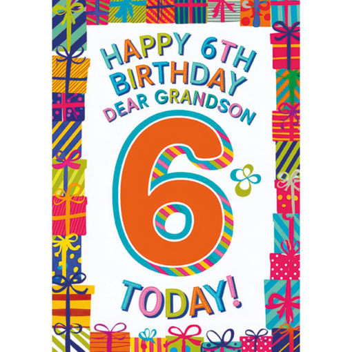 Picture of HAPPY 6TH BIRTHDAY GRANDSON